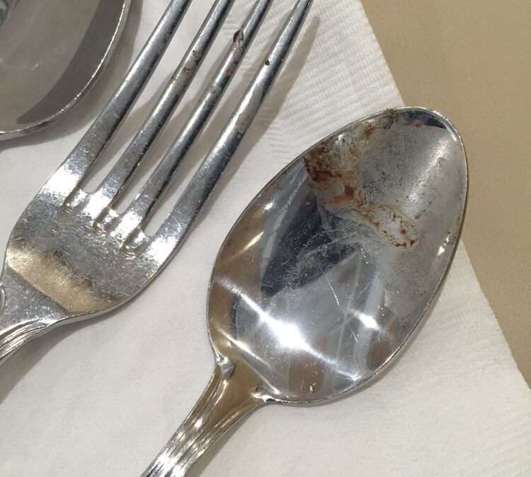 Getting Sick From Where You Dined with Dirty Silverware