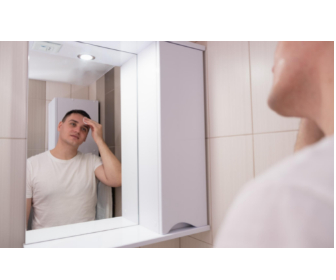 Looking Into The Mirror In The Morning